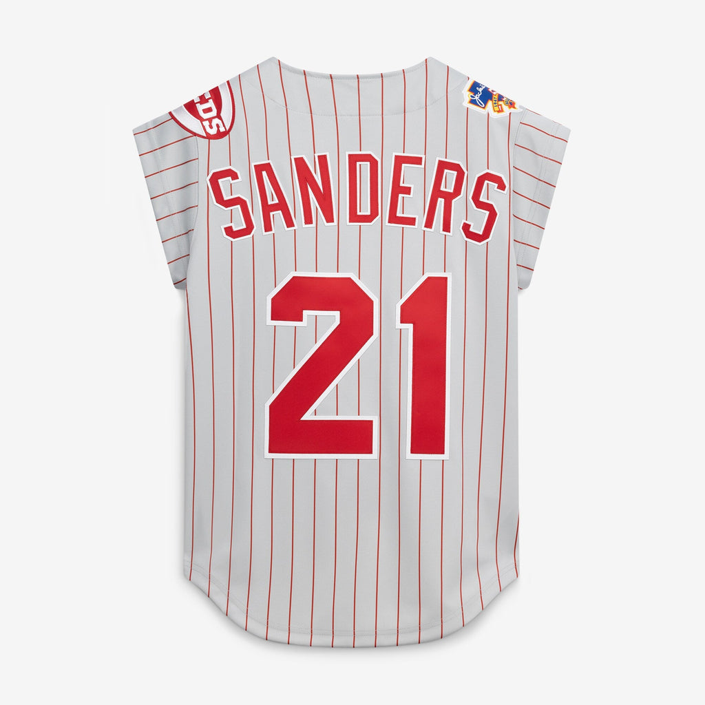 Cincinnati Reds Deion Sanders Gray 1997 Baseball Jersey