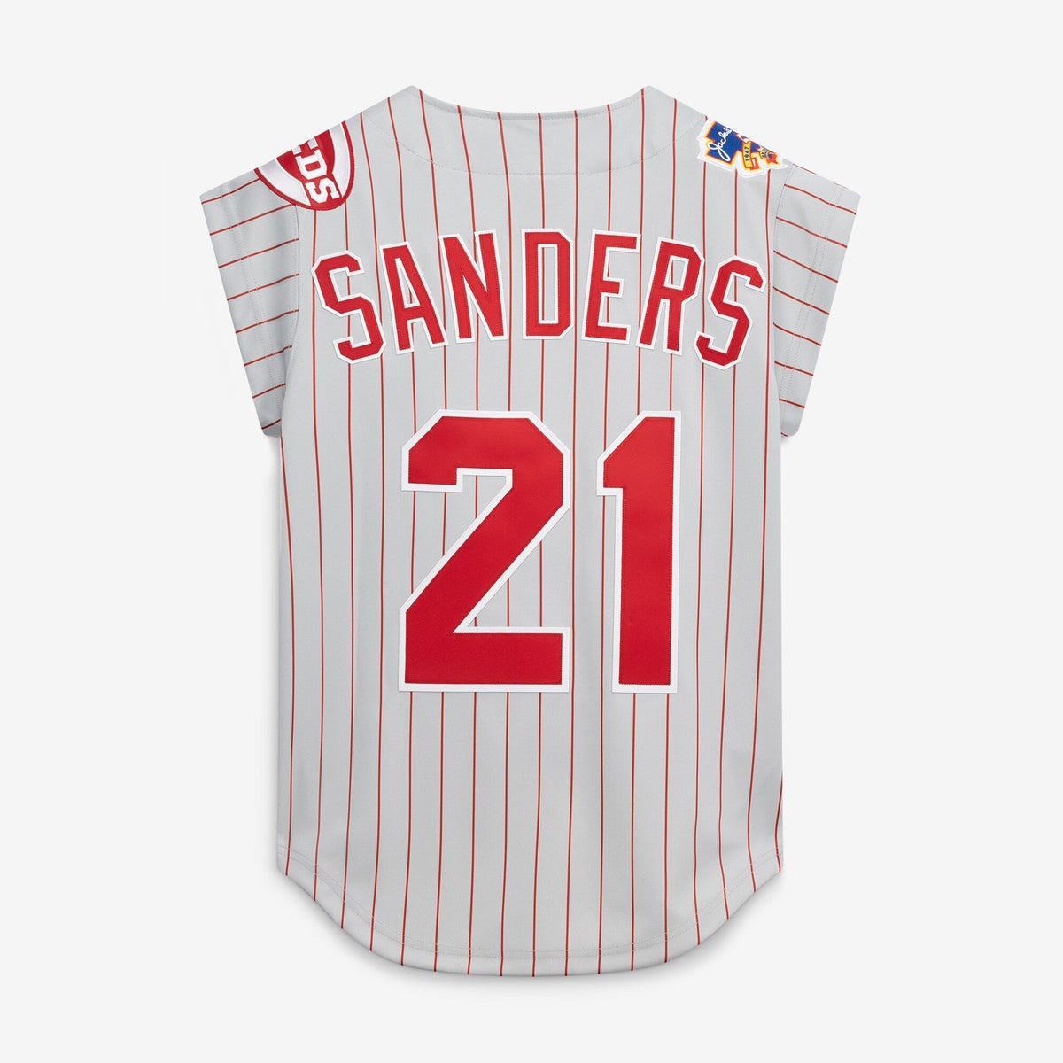 Cincinnati Reds Deion Sanders Gray 1997 Baseball Jersey