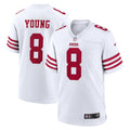 San Francisco 49ers Steve Young White Retired Player Game Football Jersey