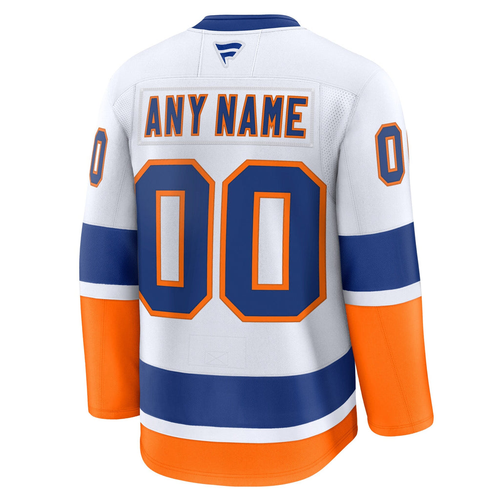 New York Islanders White Away Premium Custom Jersey