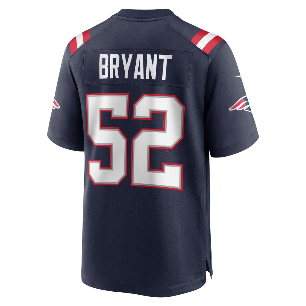 New England Patriots Marcus Bryant Navy Team Game Football Jersey