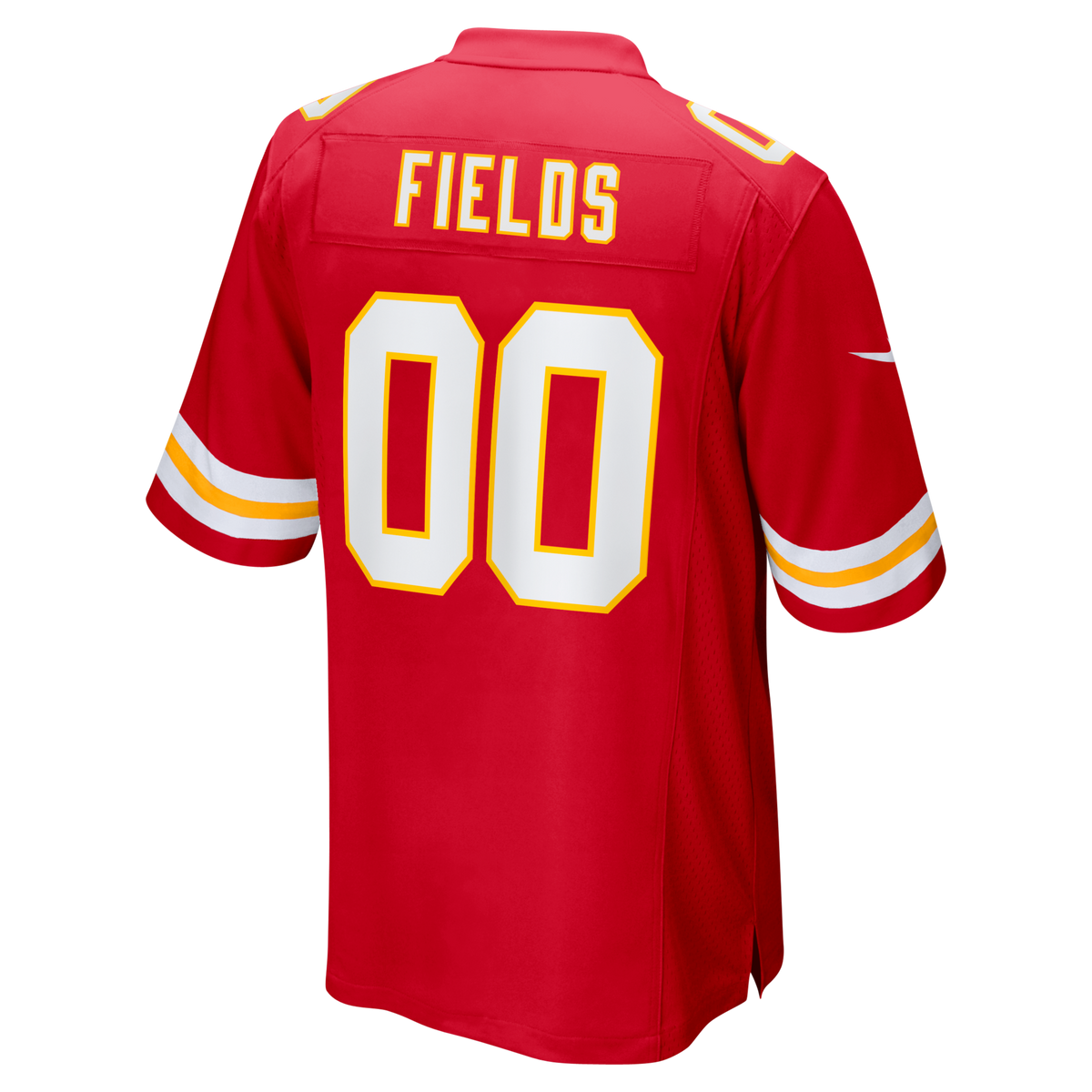 Kansas City Chiefs Justin Fields Red Game Football Jersey