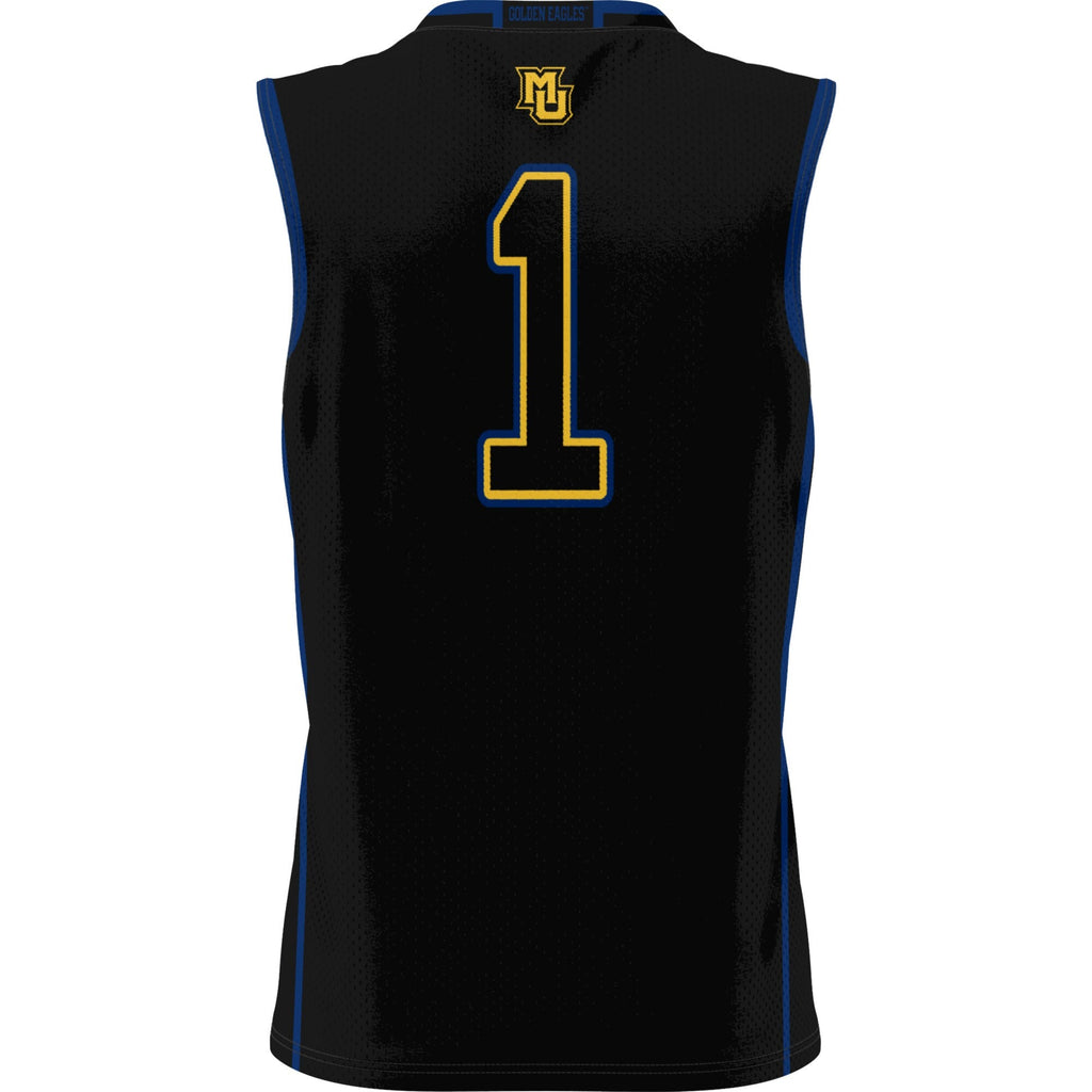 #1 Marquette Golden Eagles Lightweight Basketball Jersey - Black