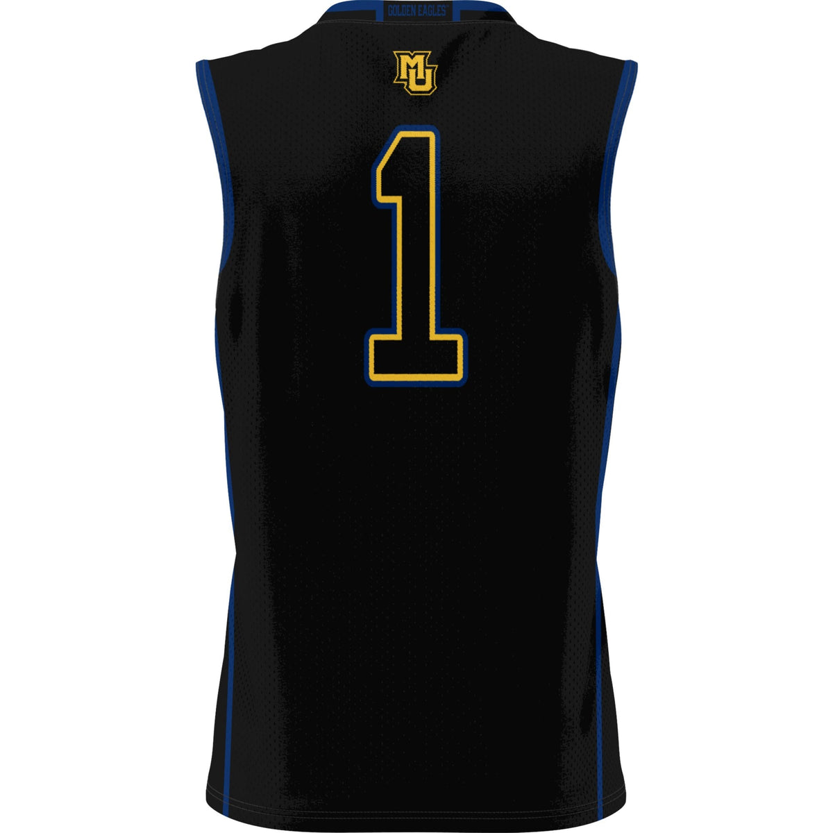 #1 Marquette Golden Eagles Lightweight Basketball Jersey - Black