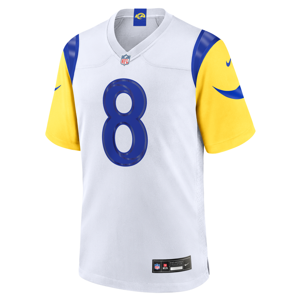Los Angeles Rams Jared Verse White White Game Player Football Jersey