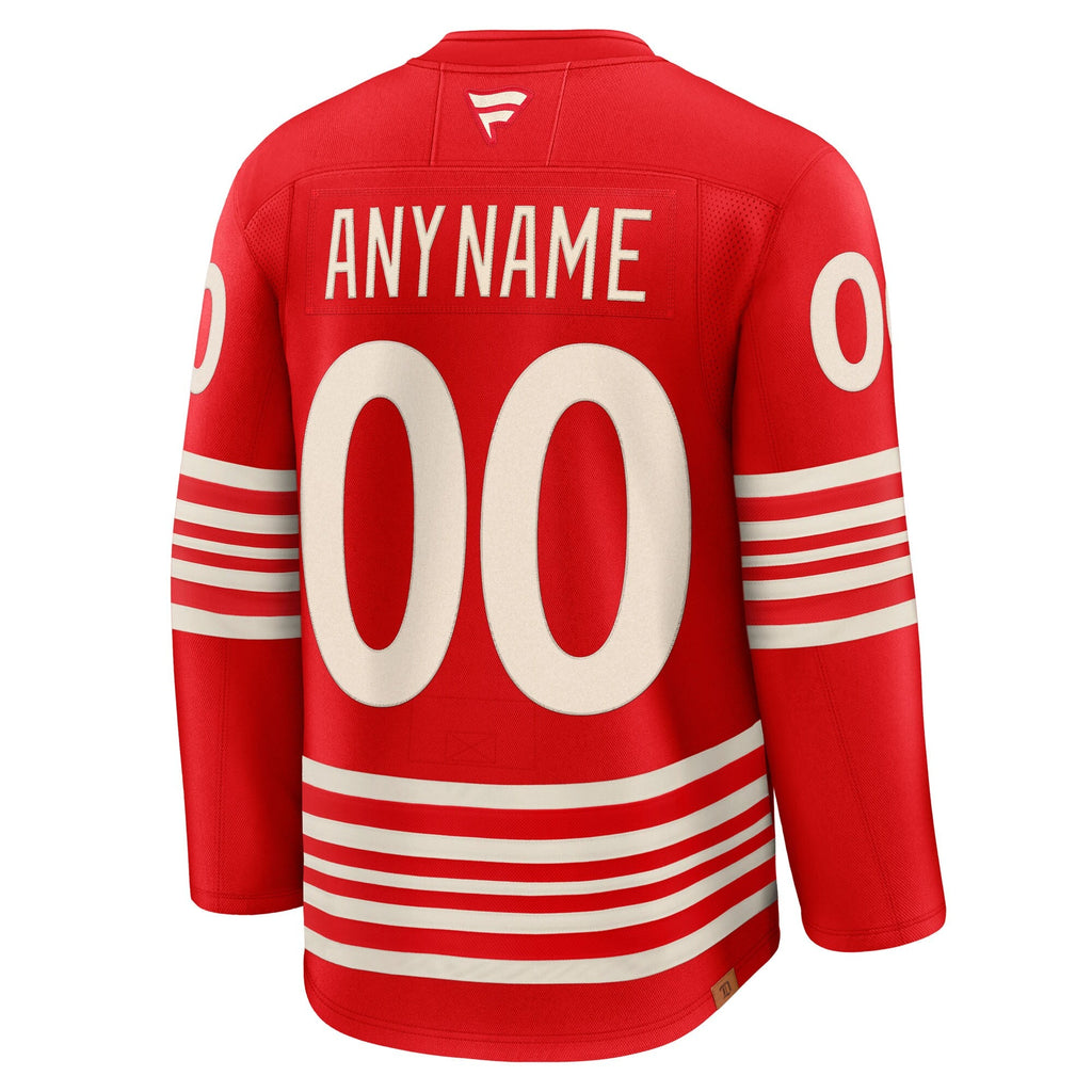 Detroit Red Wings Red Centennial Premium Custom Jersey