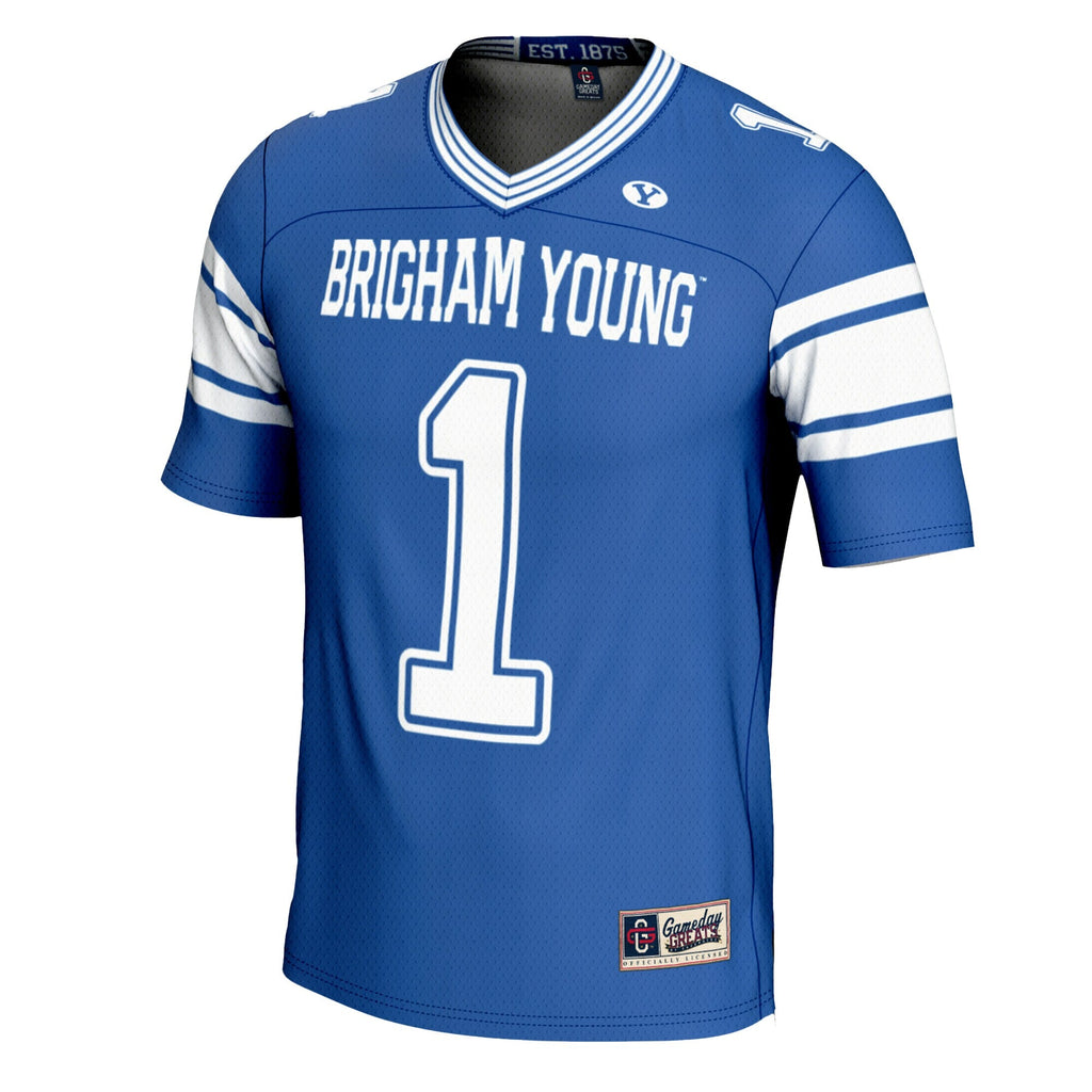 #1 Royal BYU Cougars Football Jersey