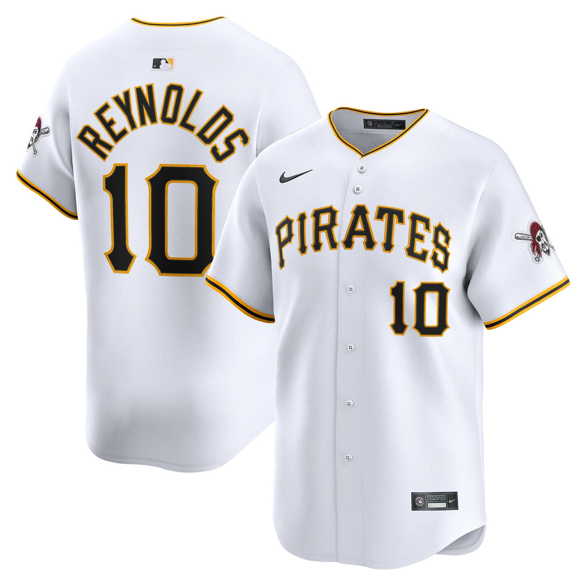 Pittsburgh Pirates Bryan Reynolds White Home Limited Player Baseball Jersey