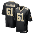 New Orleans Saints Drew Desjarlais Black Game Player Football Jersey