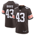 Cleveland Browns Mohamoud Diabate Brown Team Game Football Jersey