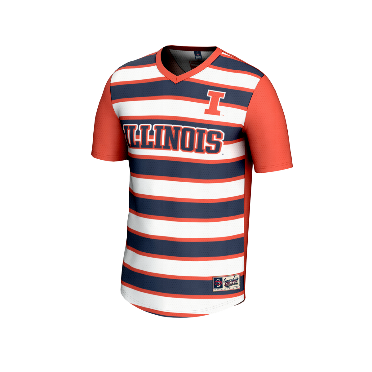 #1 Orange Illinois Fighting Illini Lightweight Soccer Fashion Jersey