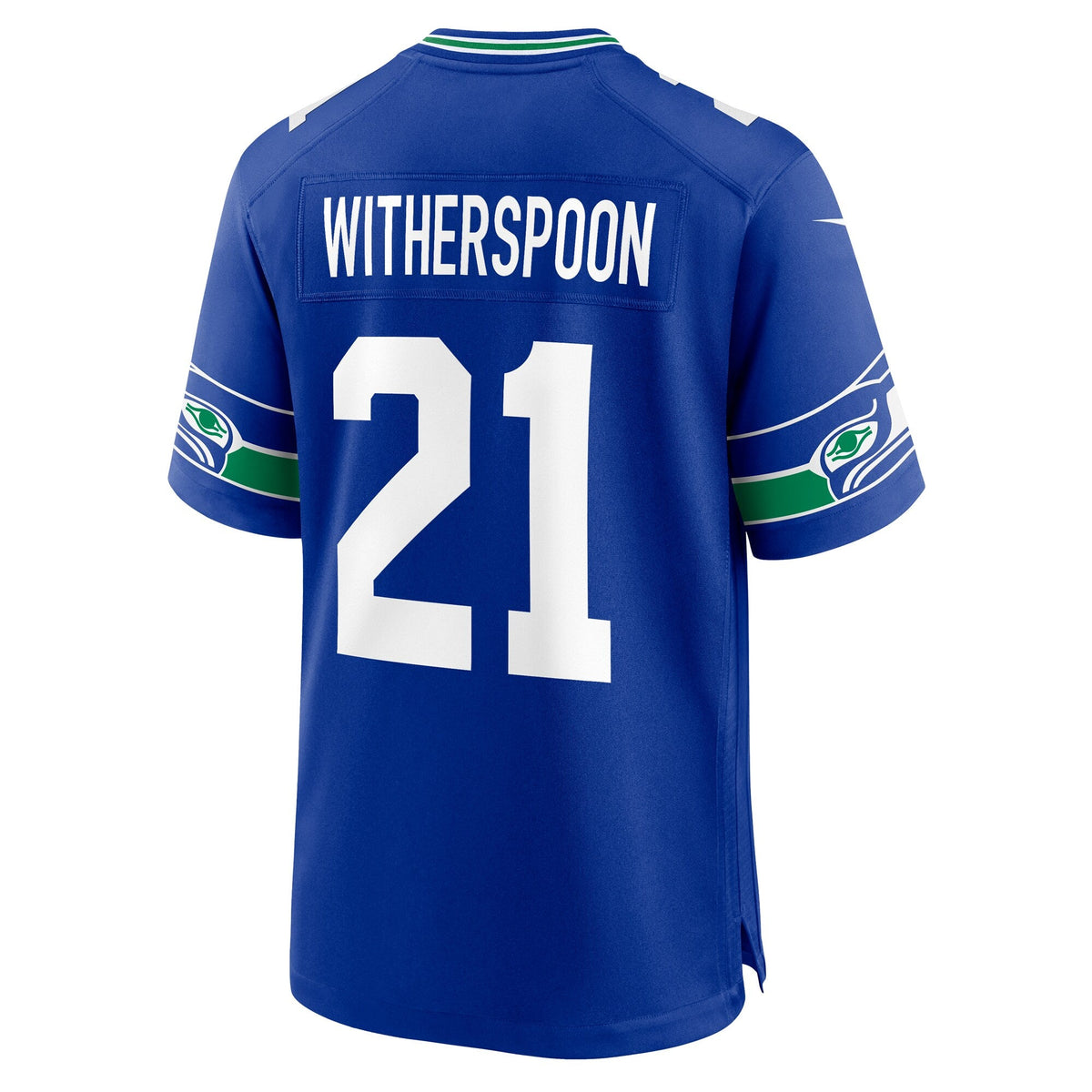 Seattle Seahawks Devon Witherspoon Royal Throwback Player Game Football Jersey