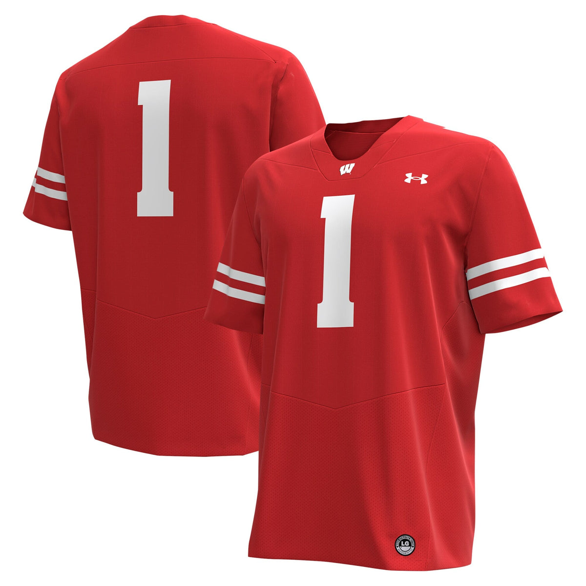 #1 Red Wisconsin Badgers Replica Football Jersey