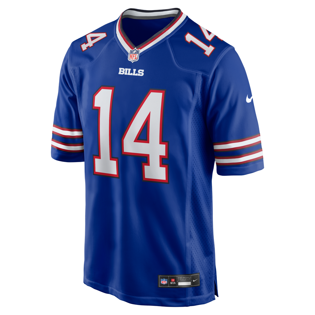 Buffalo Bills Frank Reich Royal Game Retired Player Football Jersey