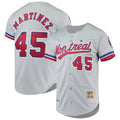 Montreal Expos Pedro Martinez Gray Cooperstown Collection Baseball Jersey