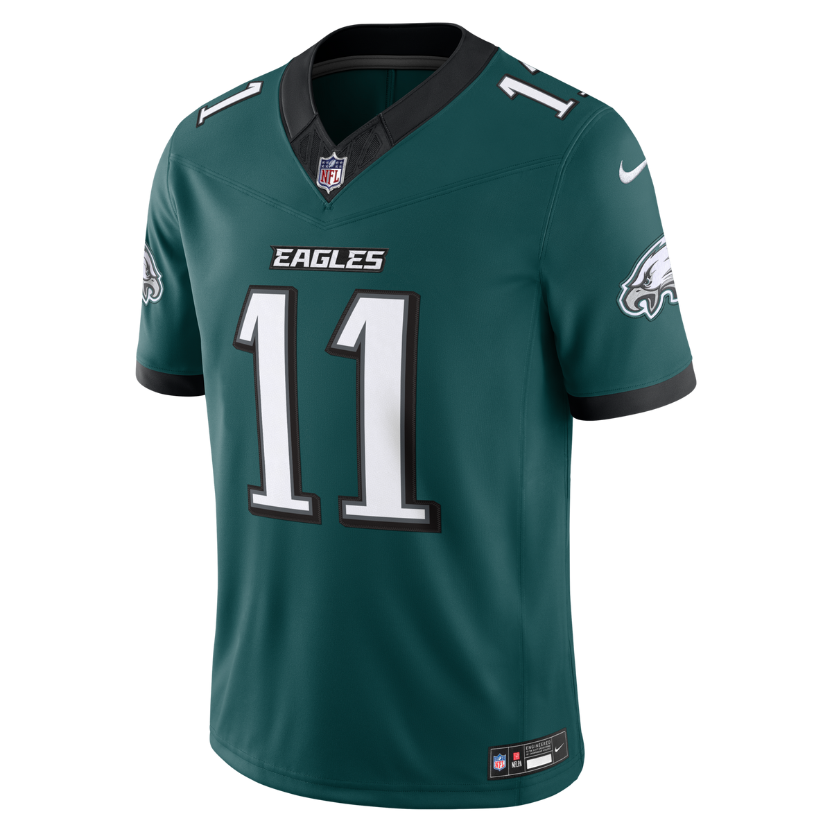 Philadelphia Eagles A.J. Brown Midnight Green Team Vapor F.U.S.E. Stitched Limited Football Jersey