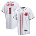 Cincinnati Reds White #1 Groom Home Replica Baseball Jersey