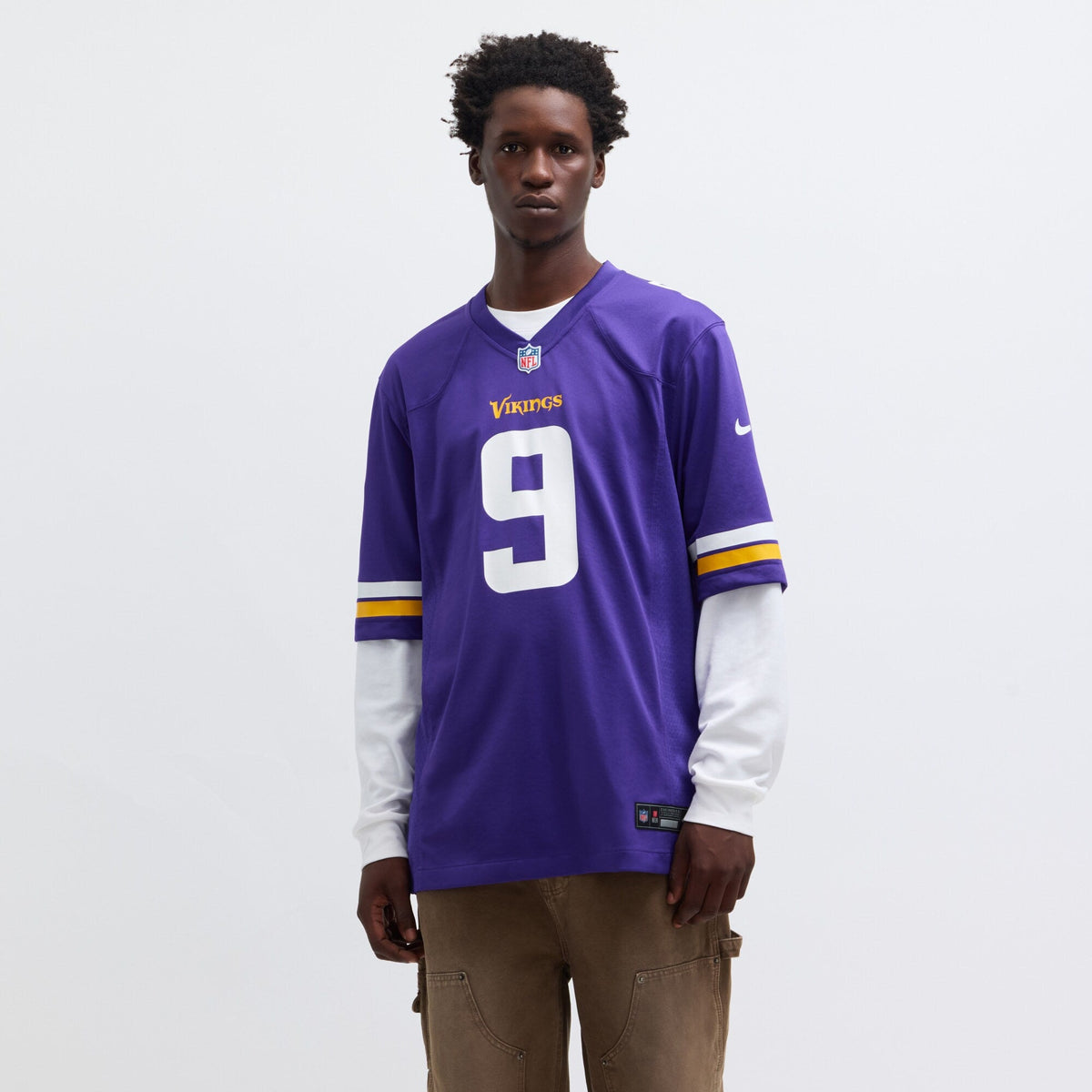 Minnesota Vikings J.J. McCarthy Purple Player Game Football Jersey