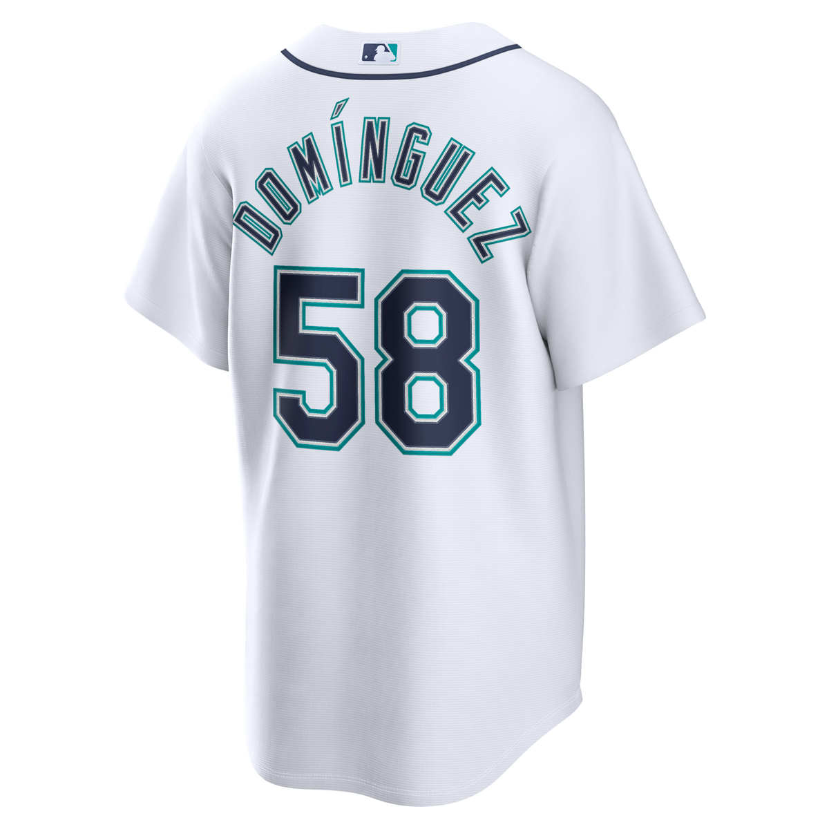 Seattle Mariners Seranthony Domínguez White Home Replica Baseball Jersey