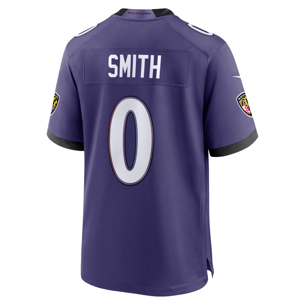 Baltimore Ravens Roquan Smith Purple Team Game Football Jersey