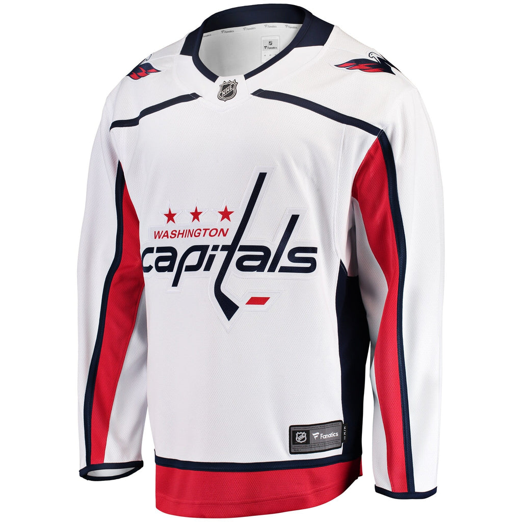 Washington Capitals White Breakaway Away Hockey Jersey