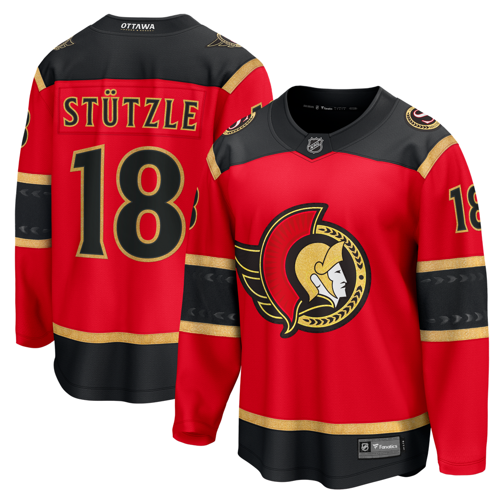 Ottawa Senators Tim Stutzle Red Alternate Breakaway Hockey Jersey