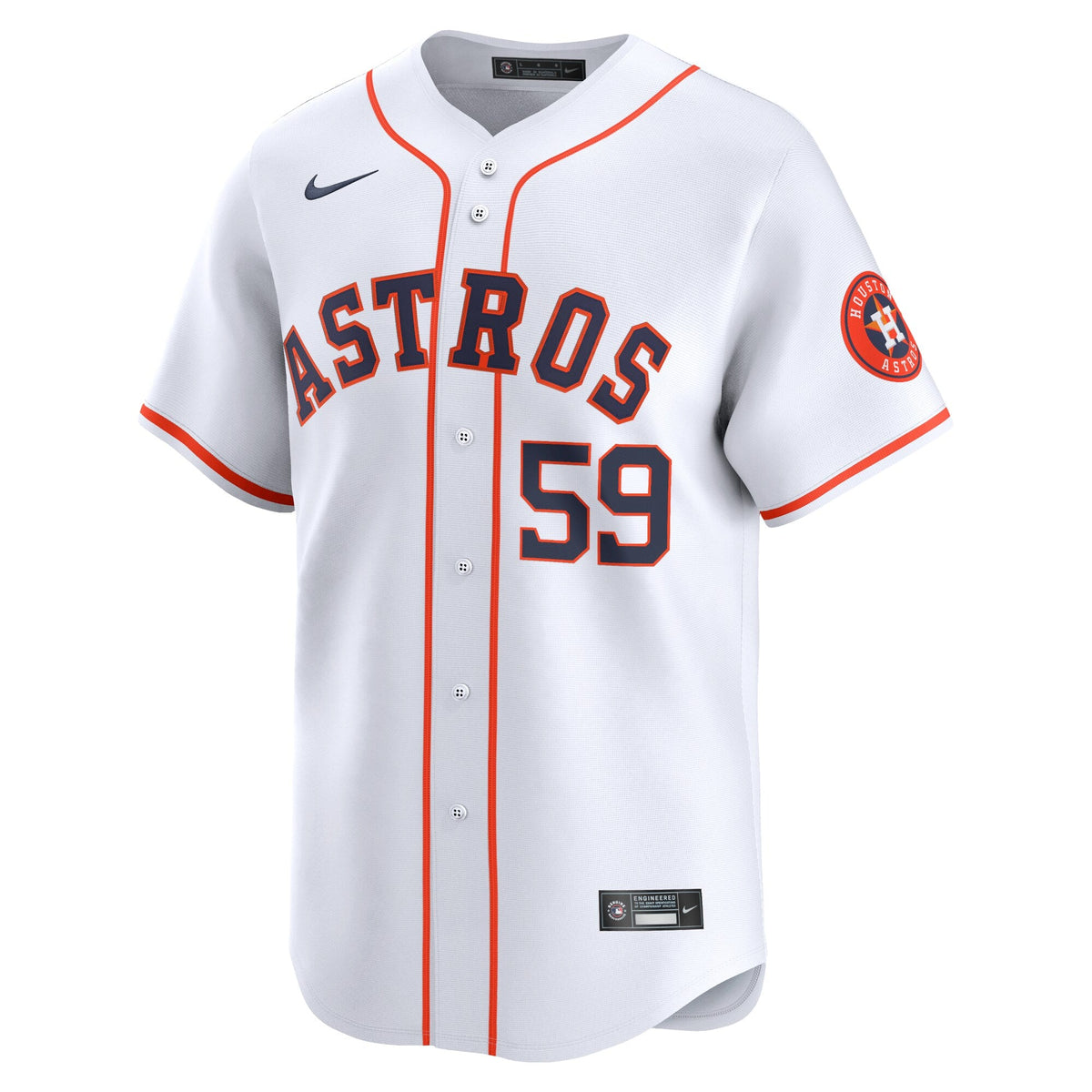 Houston Astros Framber Valdez White Home Limited Player Baseball Jersey