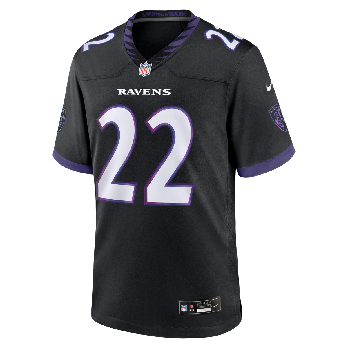 Baltimore Ravens Derrick Henry Black Alternate Game Football Jersey
