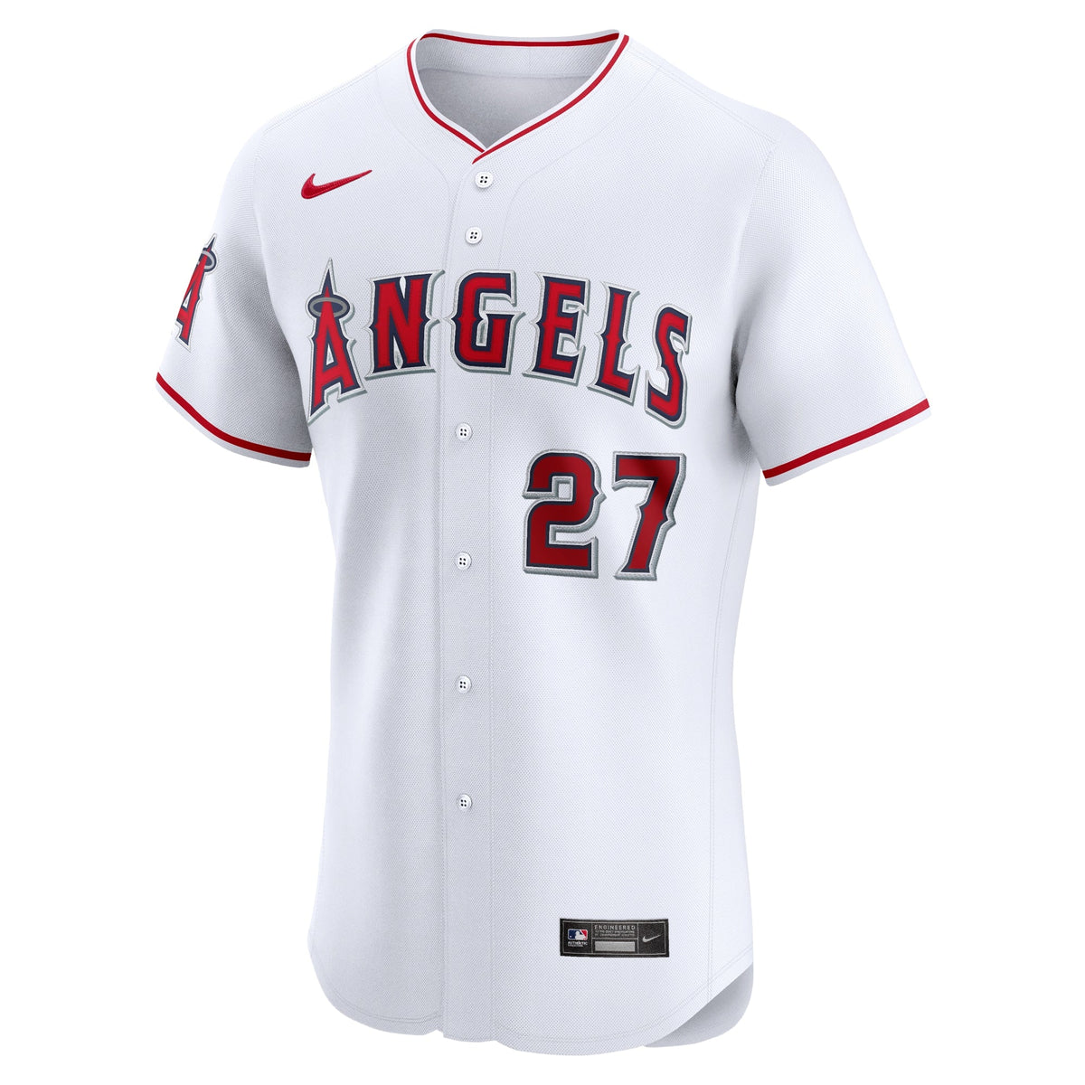 Los Angeles Angels Mike Trout White Home Elite Player Baseball Jersey