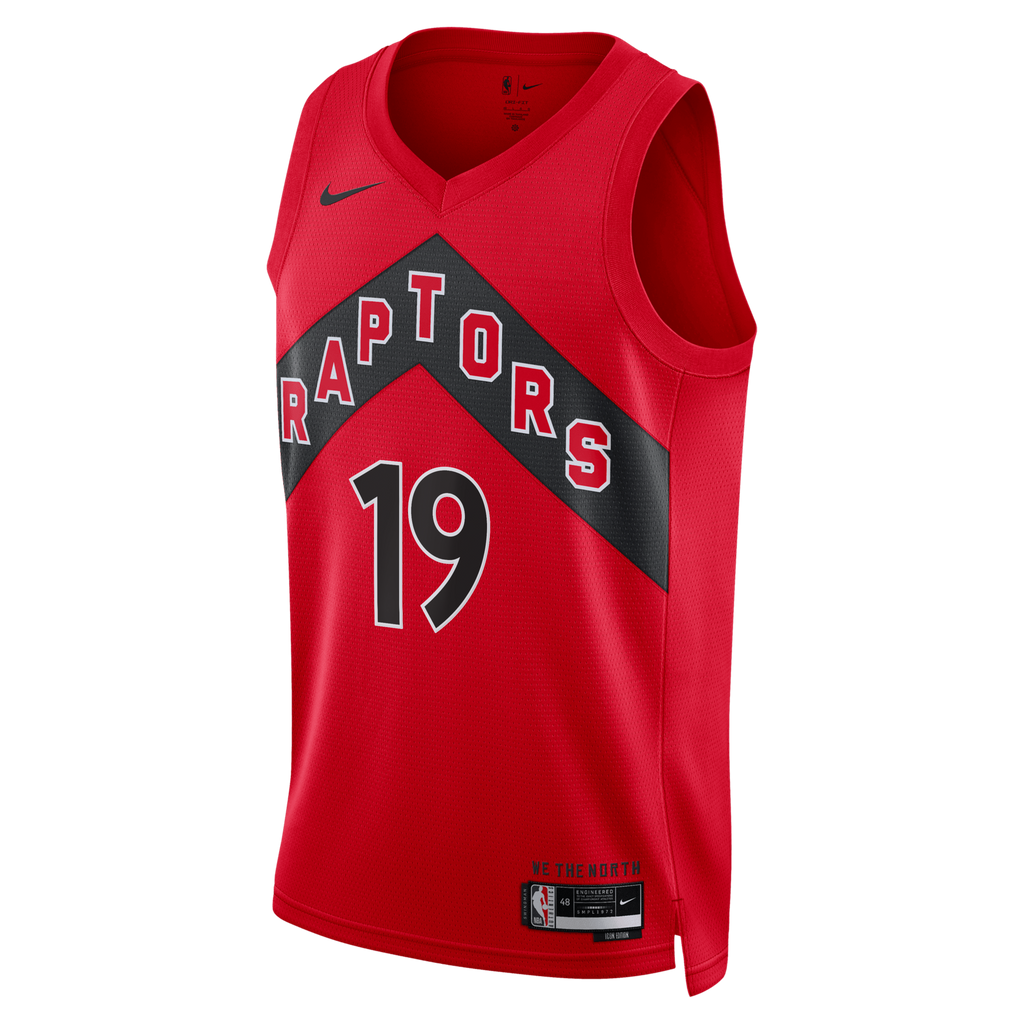Toronto Raptors Icon Edition Swingman Jersey - Red - Jakob Poeltl