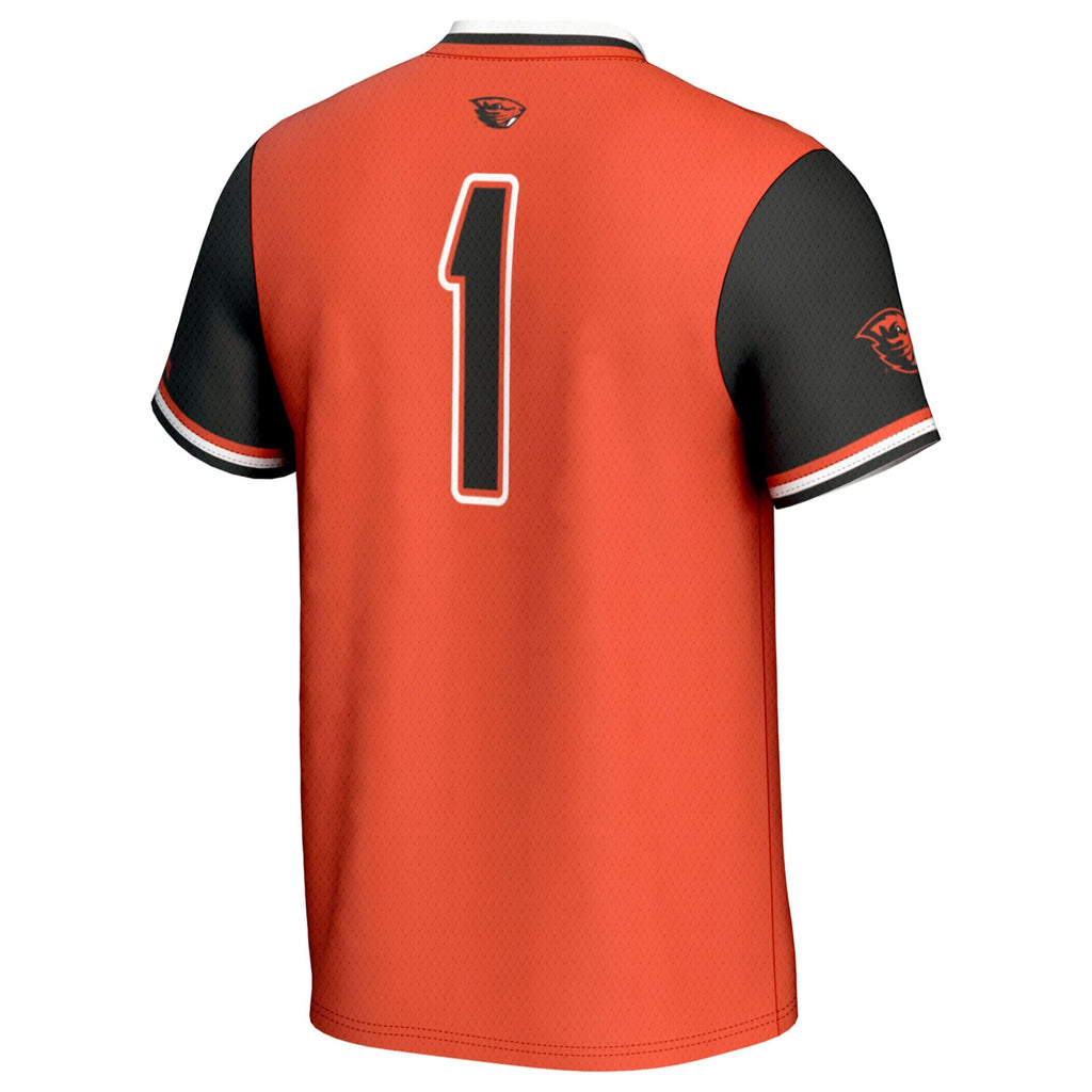 #1 Oregon State Beavers Softball Fashion Jersey - Orange