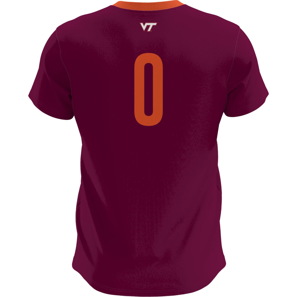 Maroon Virginia Tech Hokies Lightweight Soccer Fashion Jersey