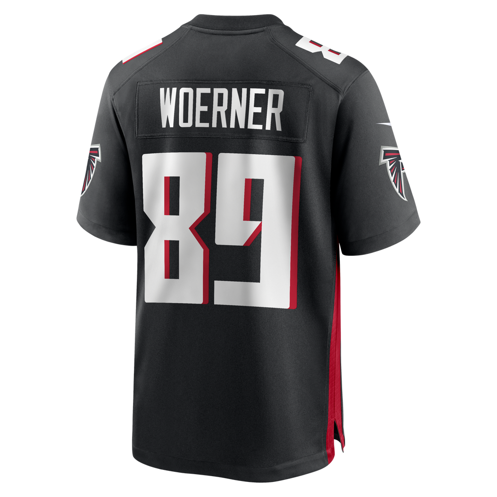 Atlanta Falcons Charlie Woerner Black Game Football Jersey