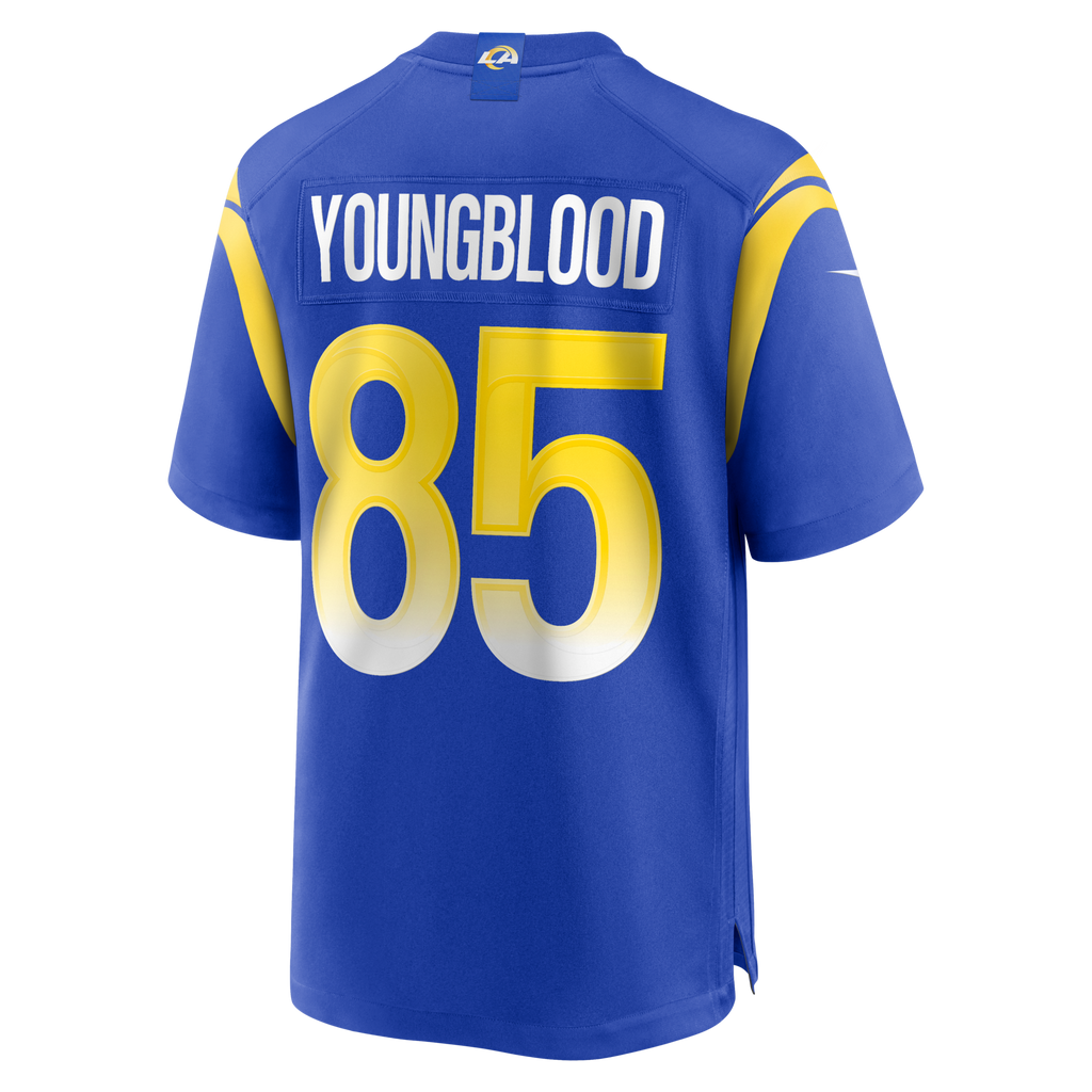 Los Angeles Rams Jack Youngblood Royal Game Retired Player Football Jersey