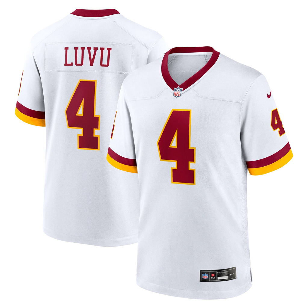 Washington Commanders Frankie Luvu White Game Super Bowl Era Football Jersey