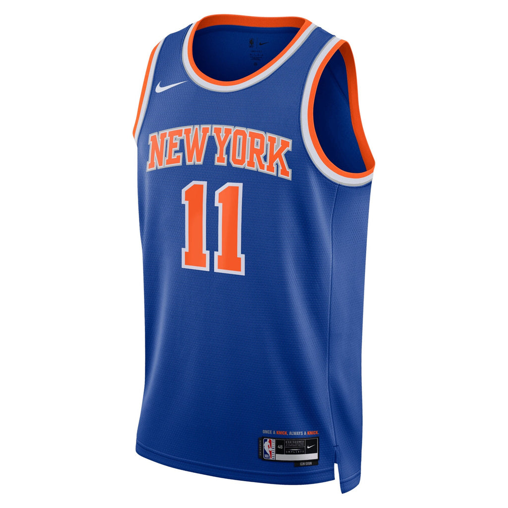 New York Knicks Icon Edition Swingman Jersey - Blue - Jalen Brunson