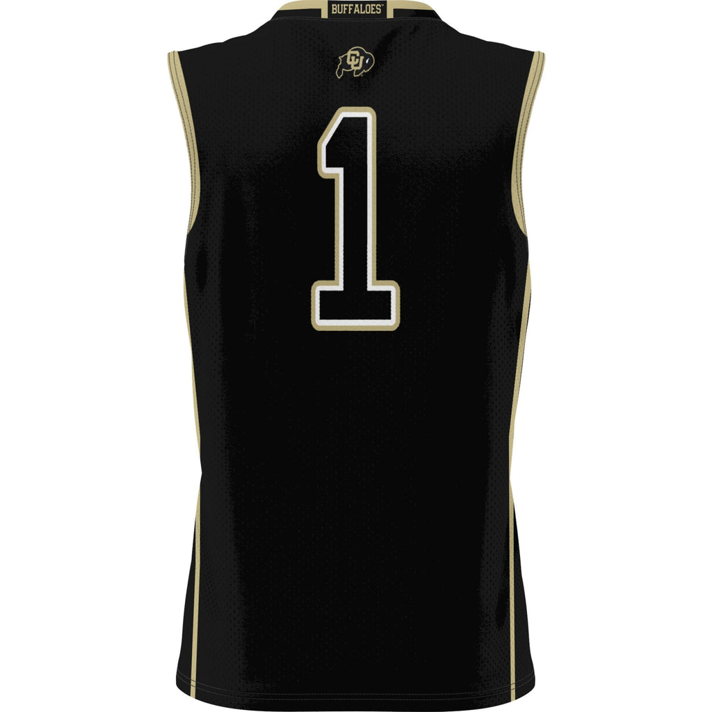 #1 Colorado Buffaloes Replica Lightweight Basketball Jersey - Black