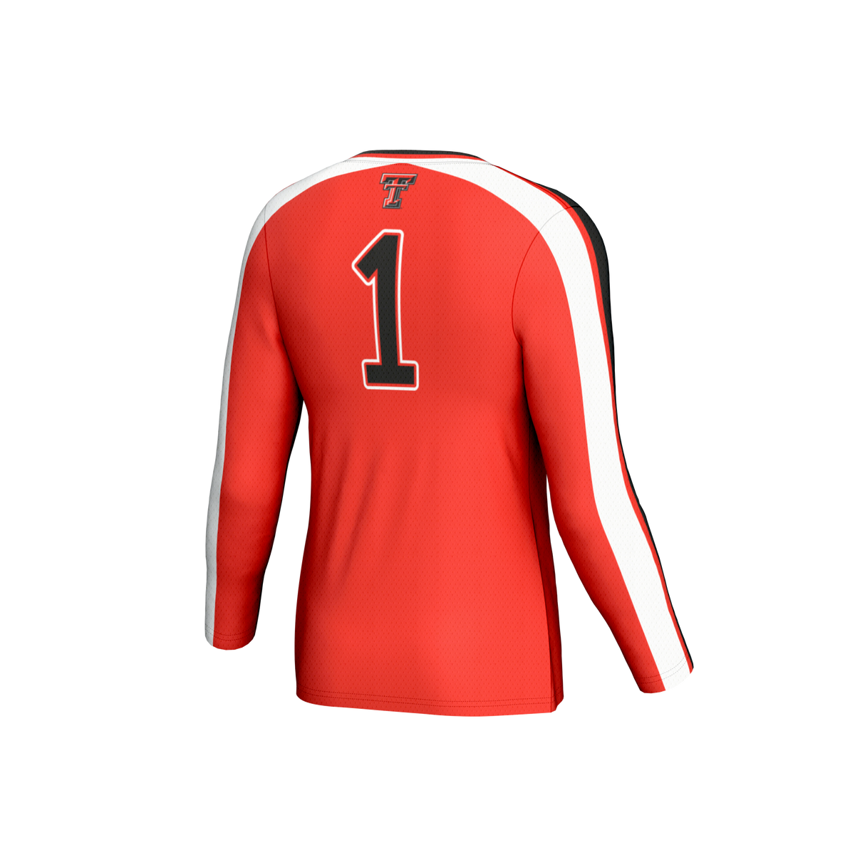 #1 Texas Tech Red Raiders Lightweight Volleyball Fashion Jersey - Red