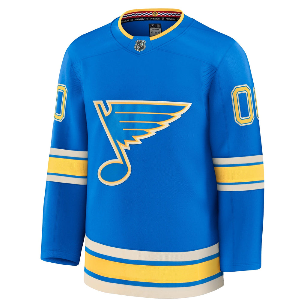 St. Louis Blues Blue Alternate Premium Custom Jersey