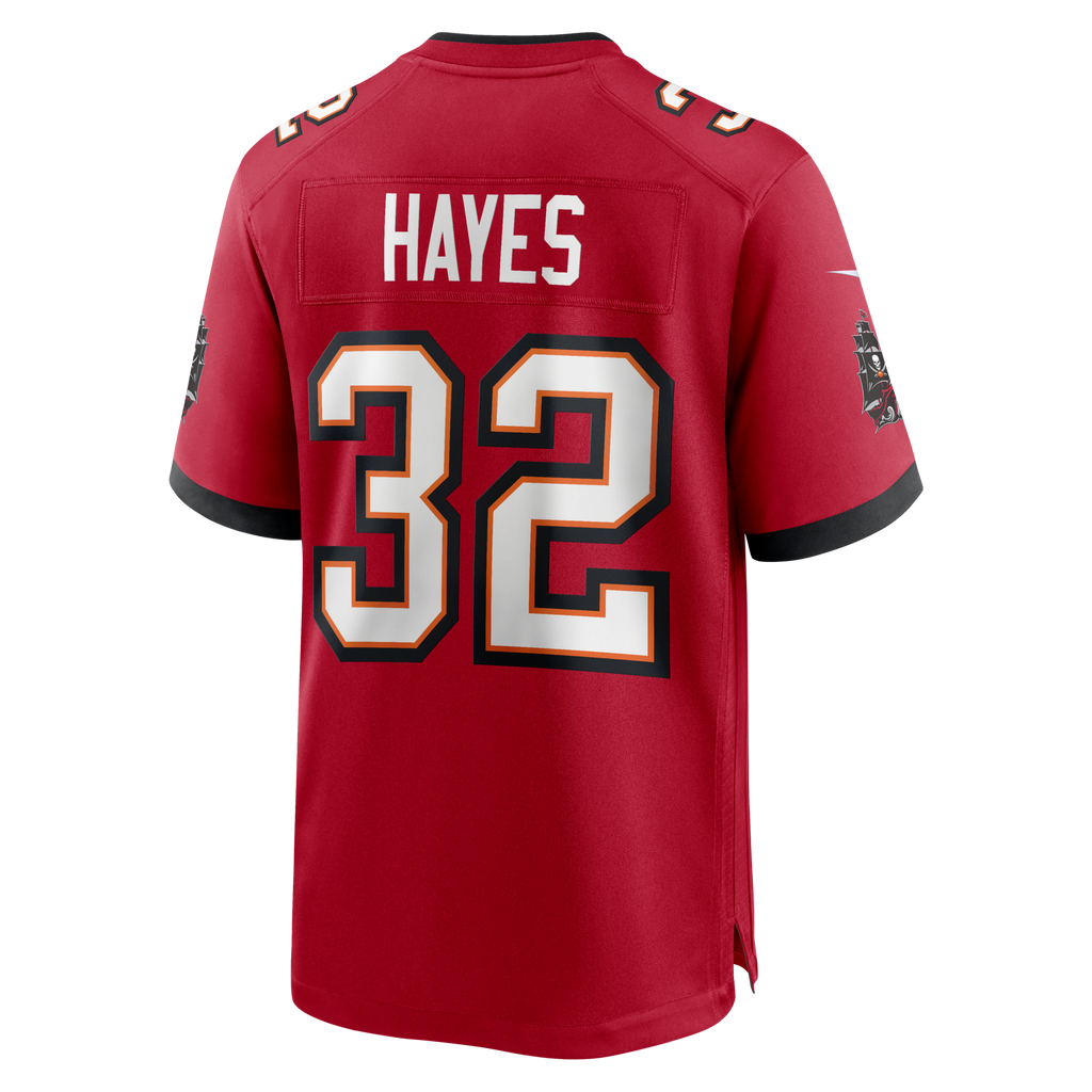 Tampa Bay Buccaneers Josh Hayes Red Game Football Jersey