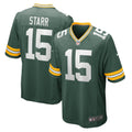 Green Bay Packers Bart Starr Green Retired Player Game Football Jersey