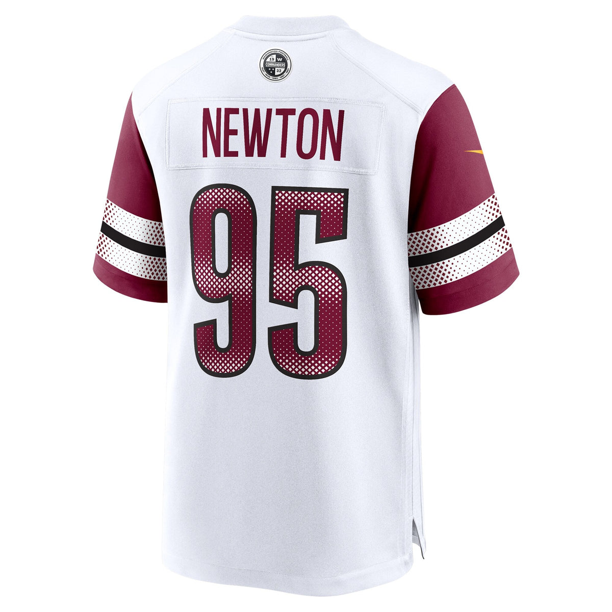 Washington Commanders Jer'Zhan Newton White Game Football Jersey
