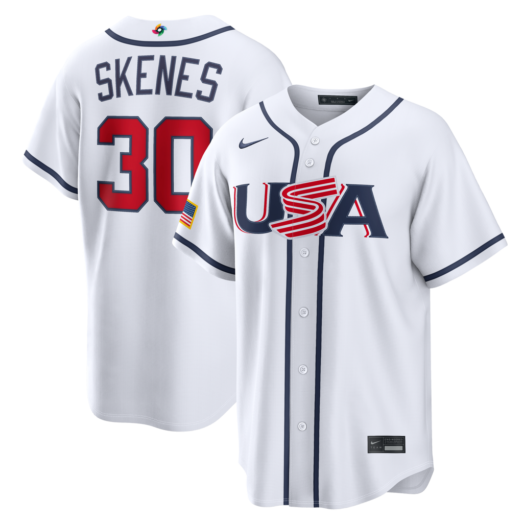 USA Baseball Paul Skenes White 2026 World Baseball Classic Home Stadium Jersey