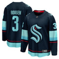 Seattle Kraken Will Borgen Deep Sea Blue Home Breakaway Player Hockey Jersey
