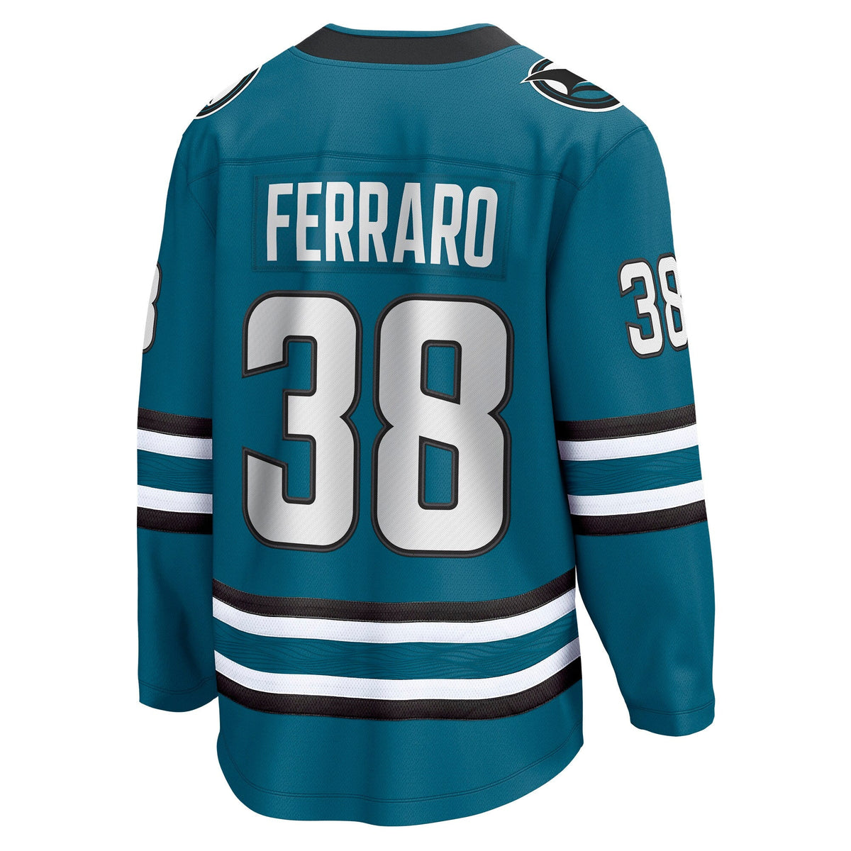 San Jose Sharks Mario Ferraro Teal Home Breakaway Player Hockey Jersey