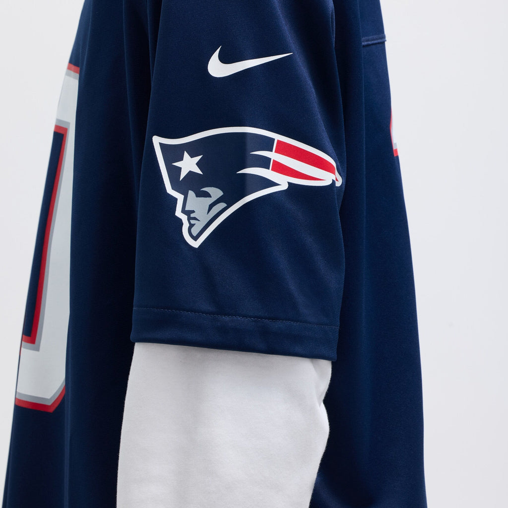 New England Patriots Drake Maye Navy Player Game Football Jersey