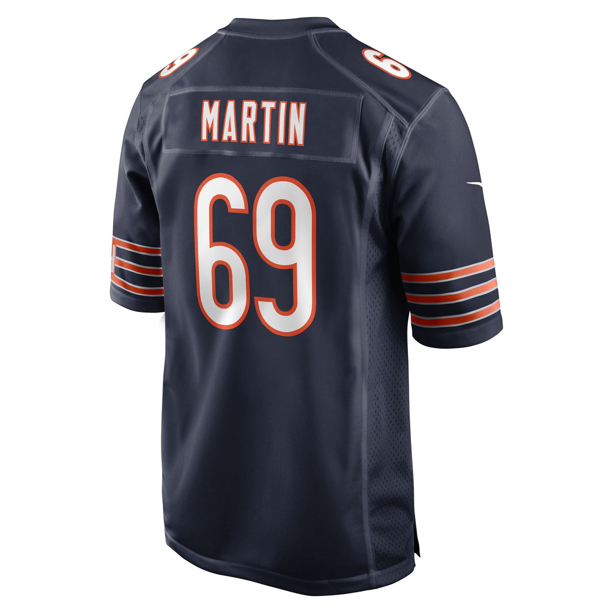 Chicago Bears Jeremiah Martin Navy Team Game Football Jersey