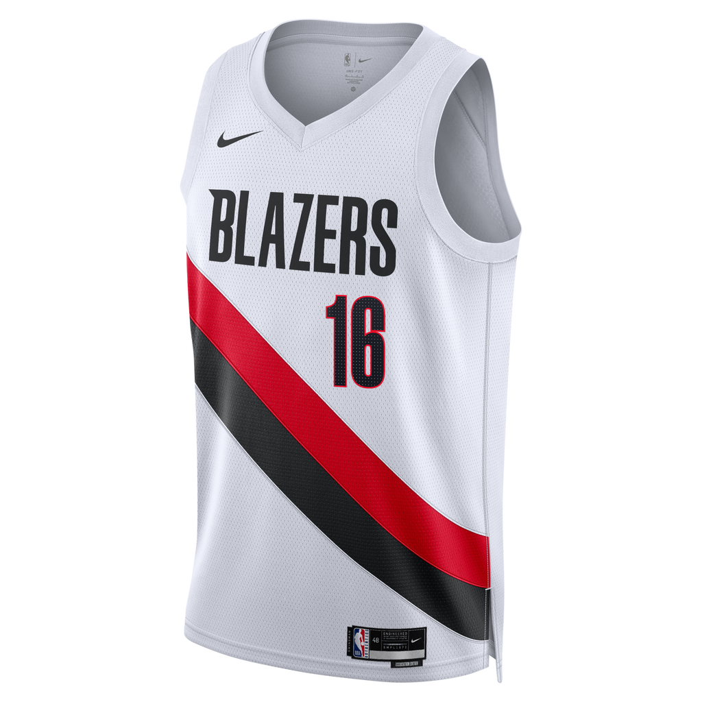 Portland Trail Blazers Replica Association Edition Swingman Jersey - White - Yang Hansen