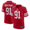 San Francisco 49ers Sam Okuayinonu Scarlet Team Game Football Jersey