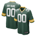 Green Bay Packers Green Custom Game Football Jersey